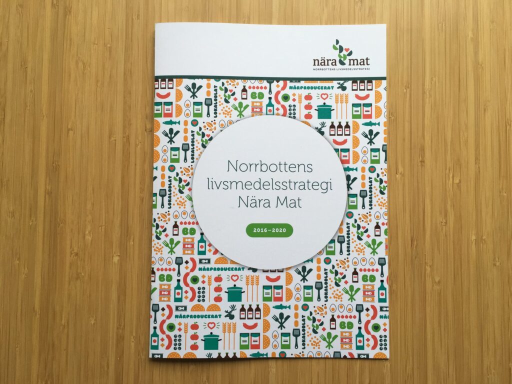 Bild på den tryckta versionen av Norrbottens livsmedelsstrategi